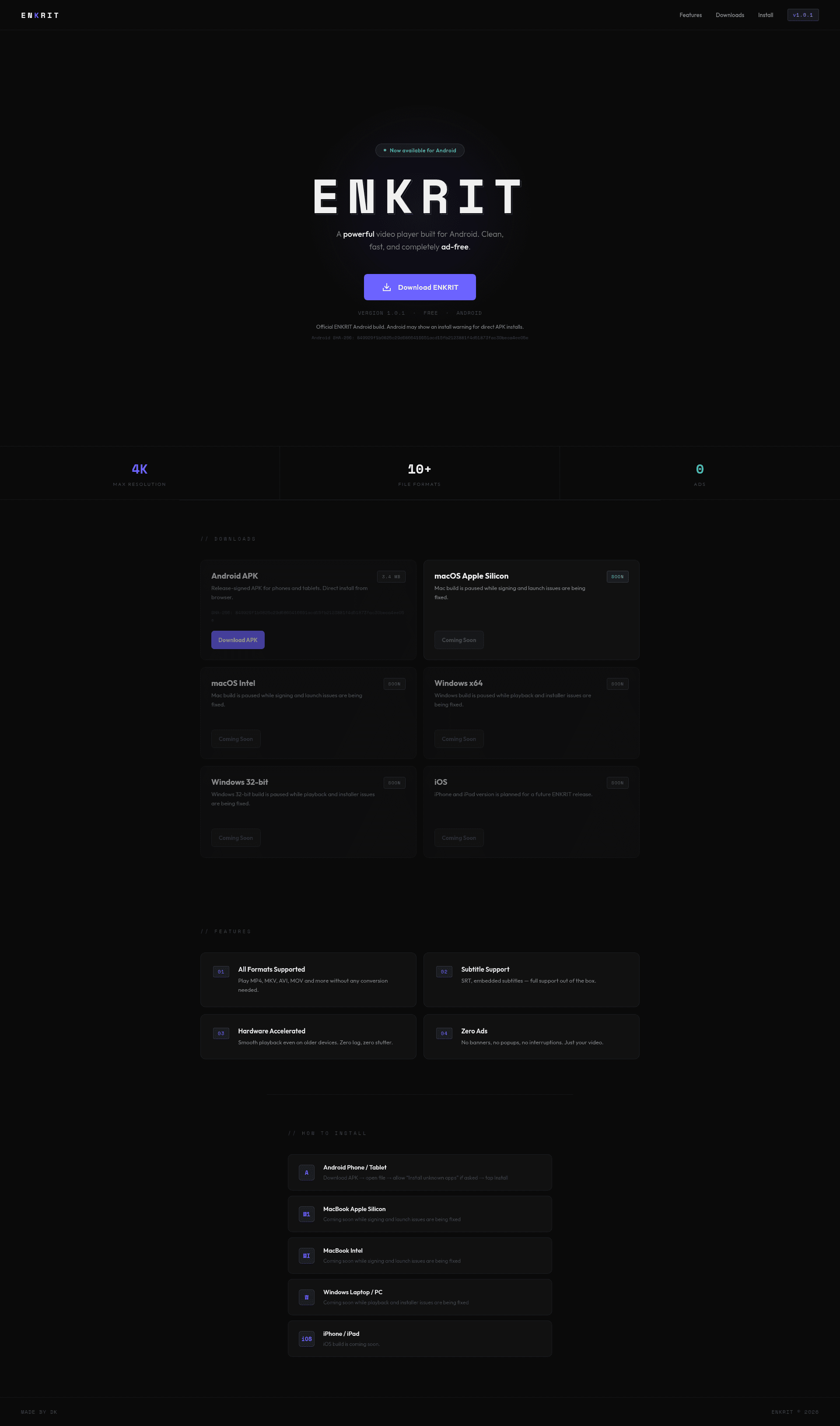ENKRIT screenshot