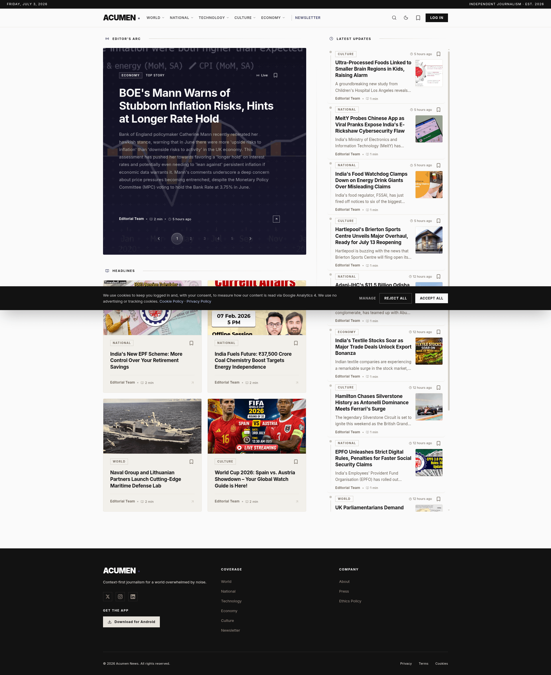 Acumen screenshot