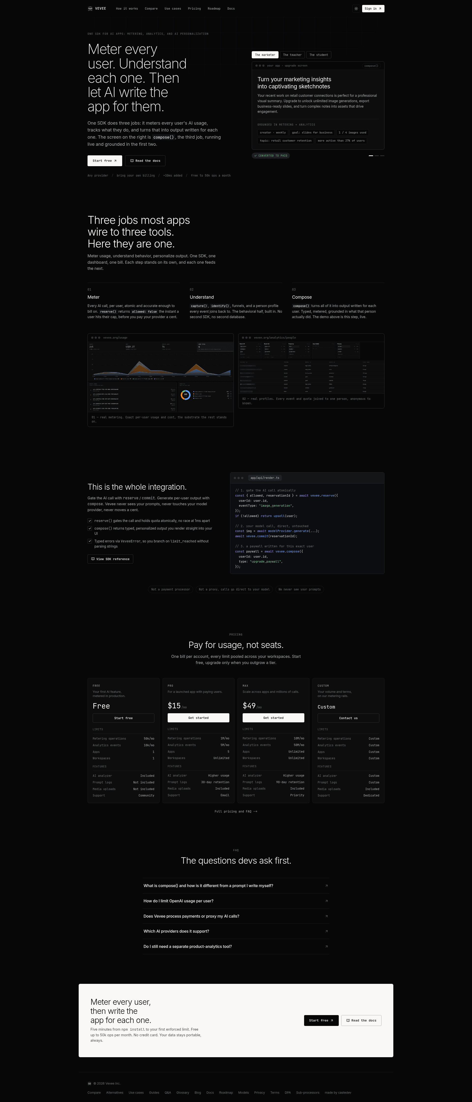 Vevee screenshot
