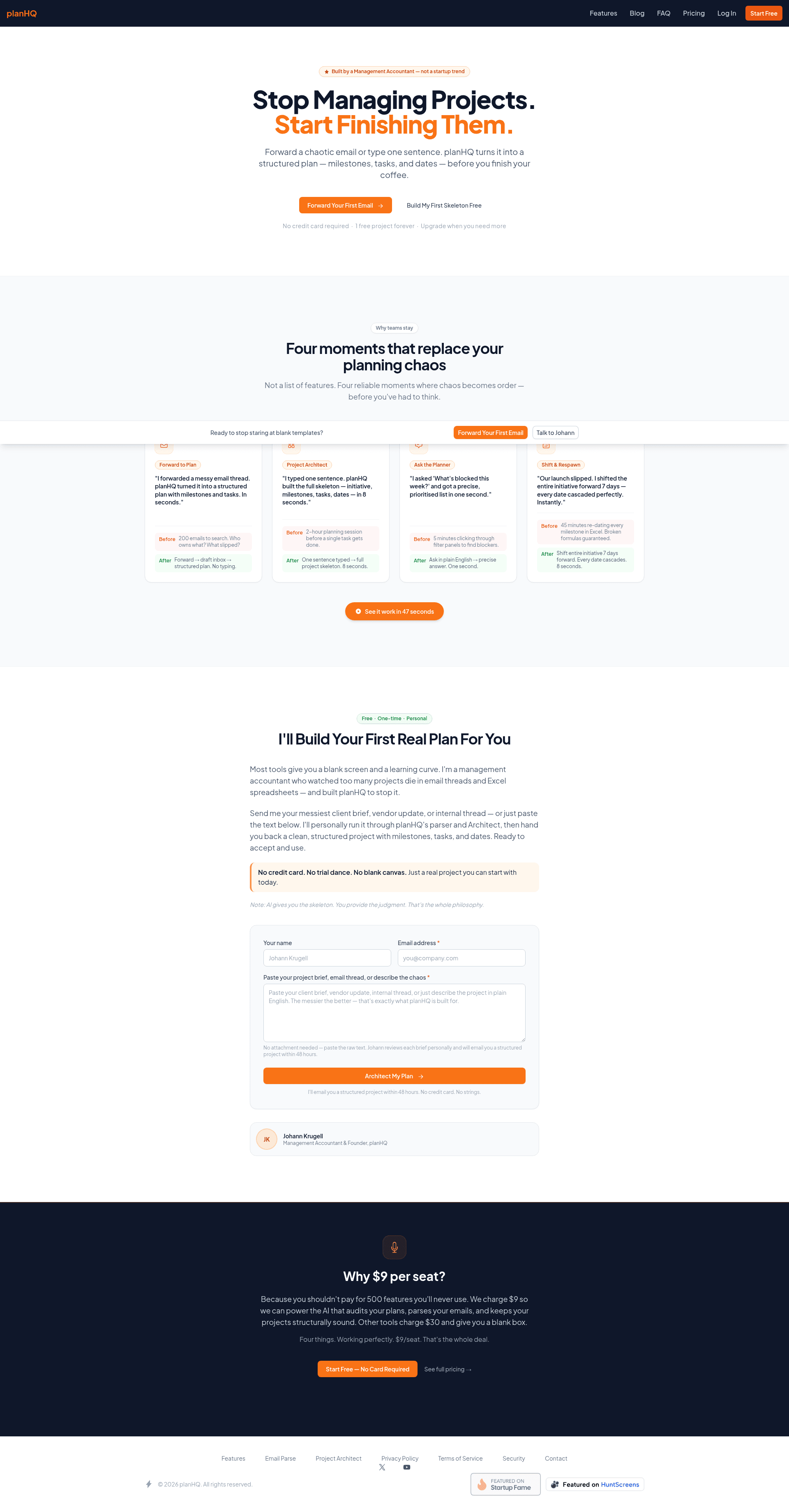 planHQ screenshot
