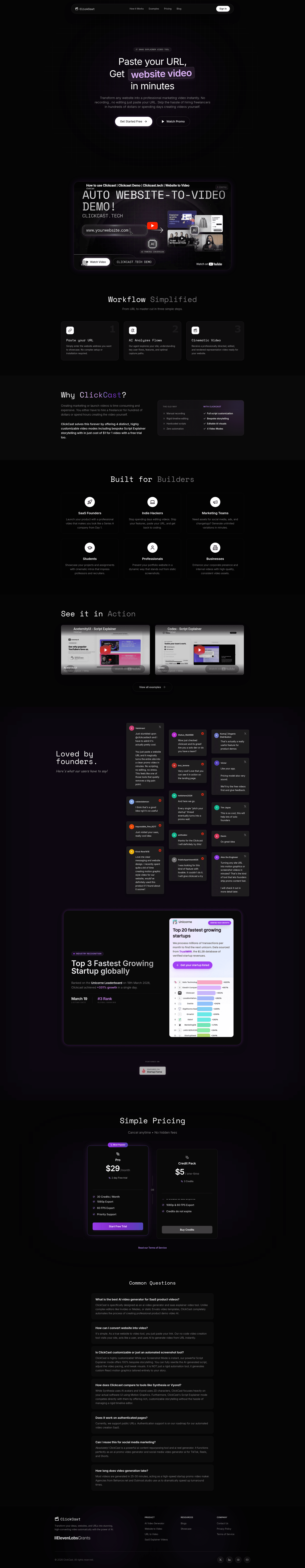 ClickCast screenshot