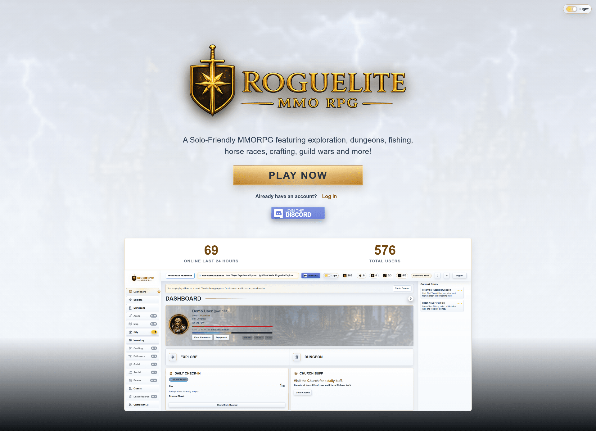 Roguelite MMO RPG screenshot